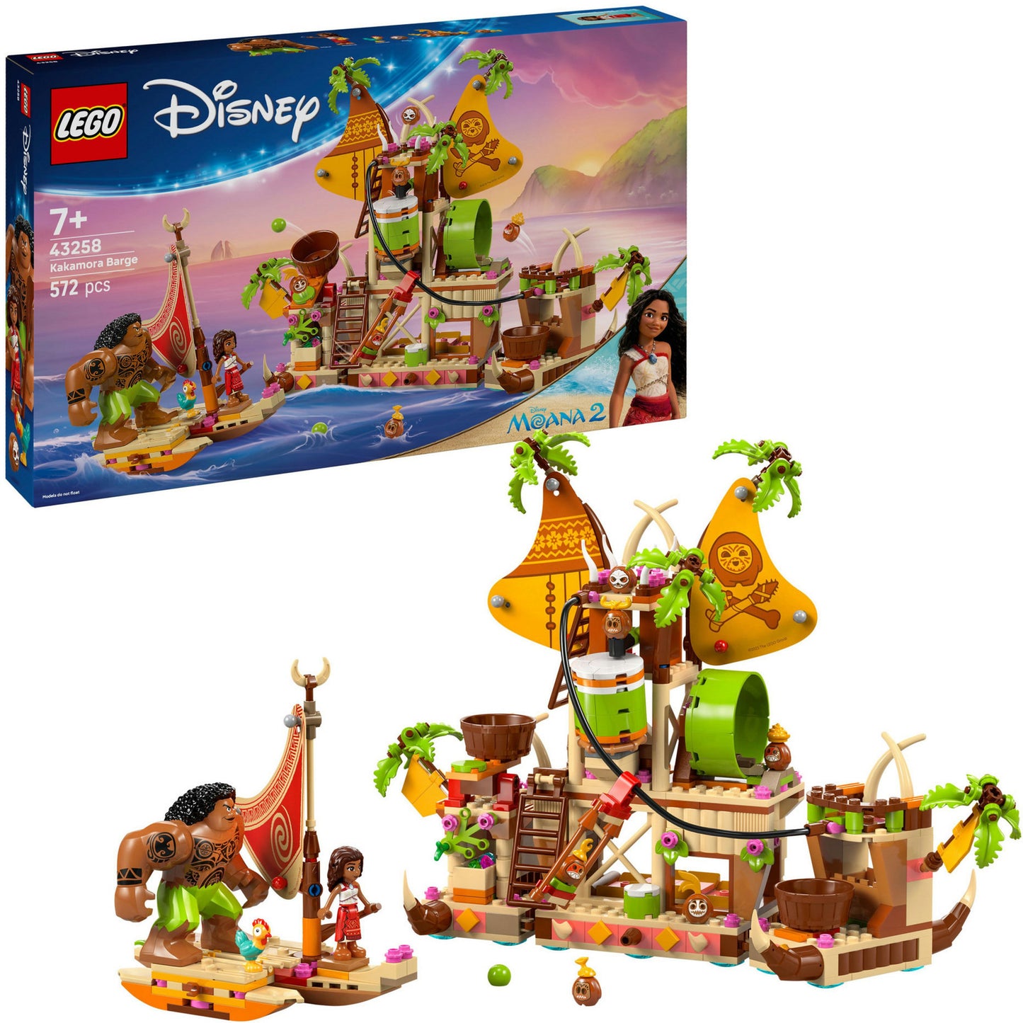 43258 Disney Princess Kakamora-Barge, Konstruktionsspielzeug