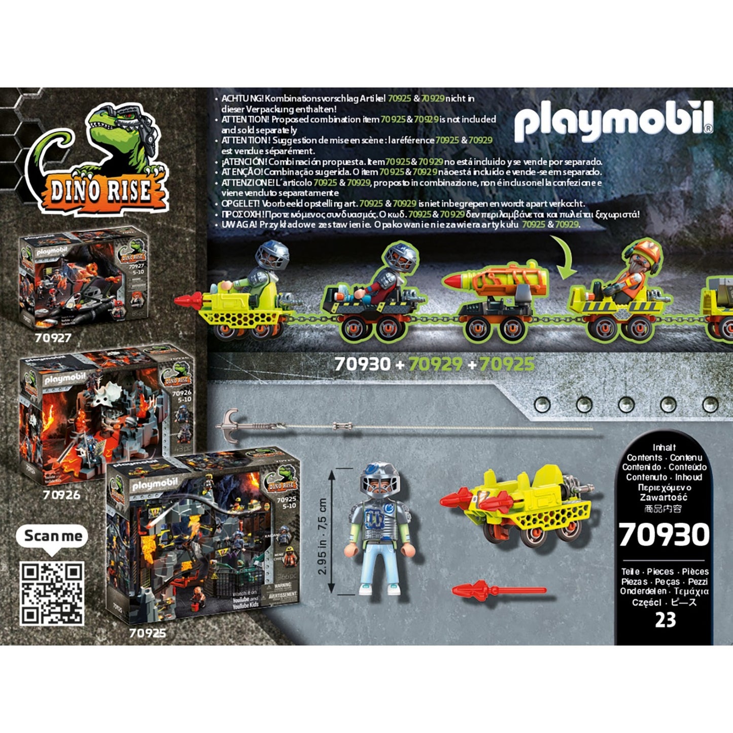 PLAYMOBIL 70930 Dino Rise Minen Cruiser, Konstruktionsspielzeug