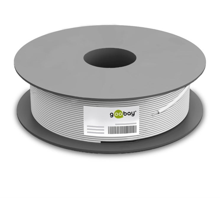 Goobay Netzwerkkabel Cat.6, S/FTP (PiMF) (grau, 305 Meter)