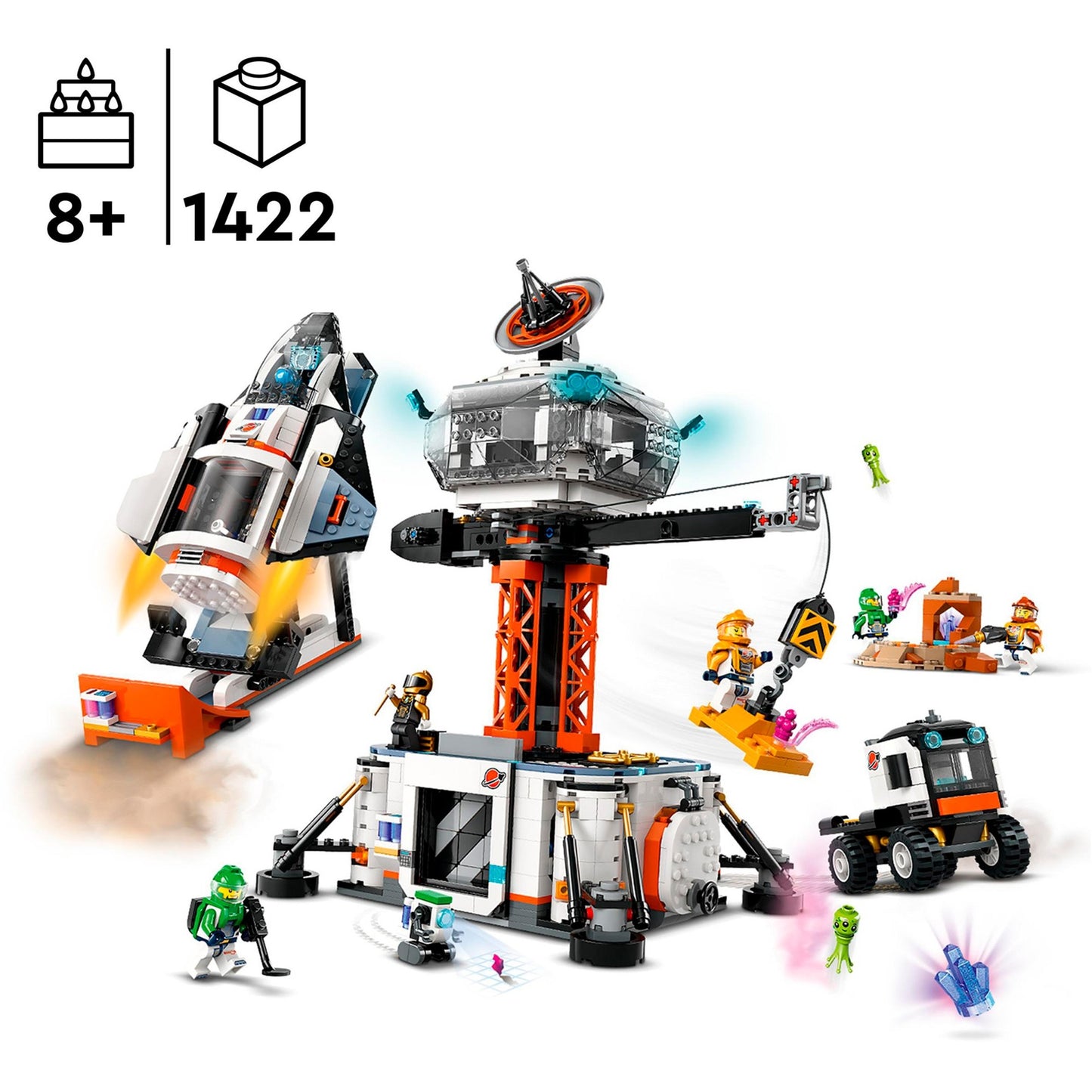 LEGO 60434 City Raumbasis mit Startrampe, Konstruktionsspielzeug