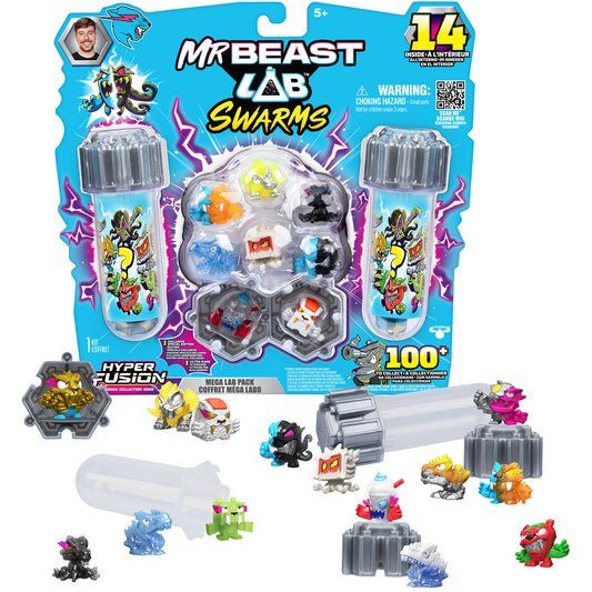 MrBeast Lab Swarms S3 Mega Lab 14 Pack - Steel Slushee, Spielfigur