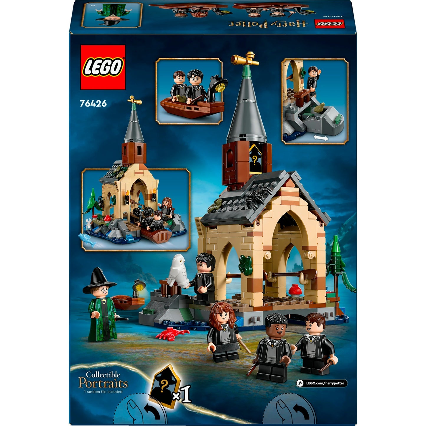 LEGO 76426 Harry Potter Bootshaus von Schloss Hogwarts, Konstruktionsspielzeug