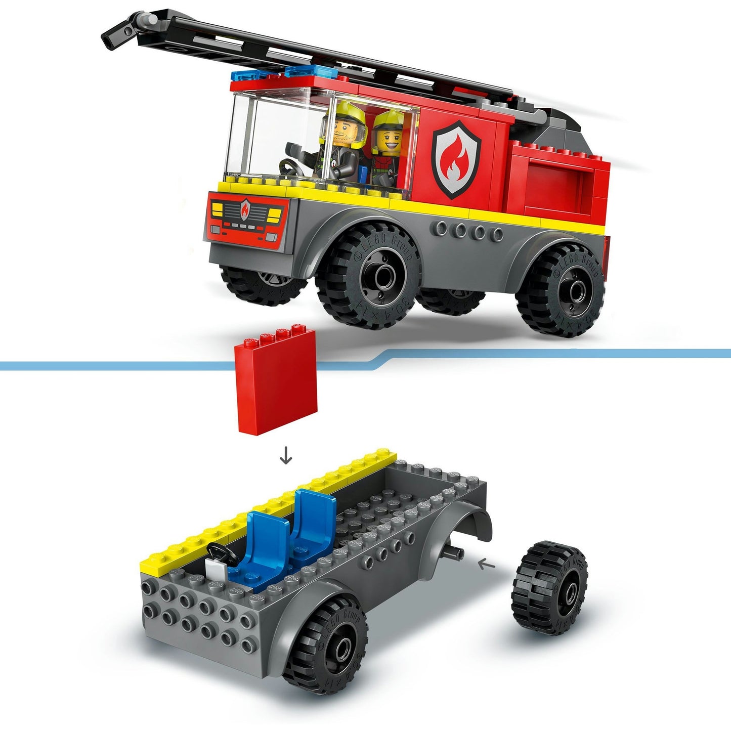 60463 City Feuerwehrleiterfahrzeug, Konstruktionsspielzeug