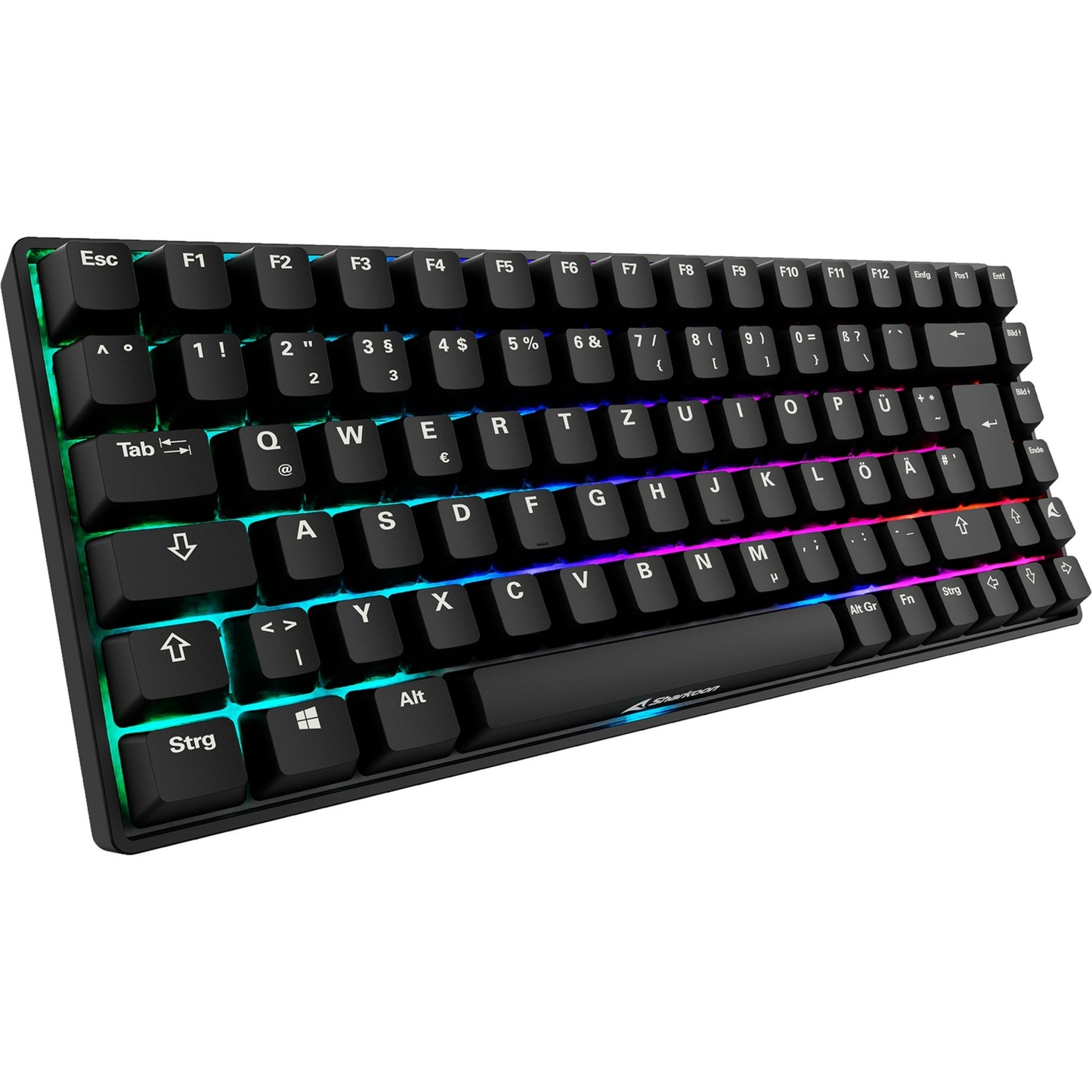 Sharkoon SKILLER SGK50 S3 PBT (schwarz, DE-Layout, Gateron G Pro 3.0 Yellow)