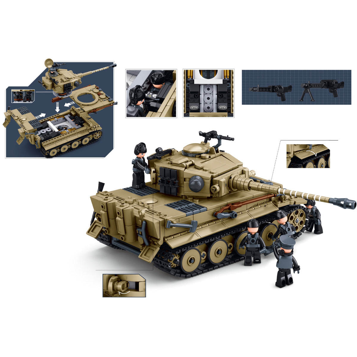 ModelBricks Tiger Panzer, Konstruktionsspielzeug