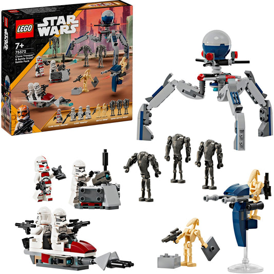 LEGO 75372 LEGO Star Wars Clone Trooper & Battle Droid Battle Pack, Konstruktionsspielzeug