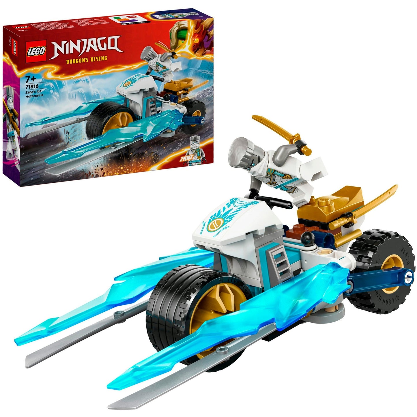 LEGO 71816 Ninjago Zanes Eismotorrad, Konstruktionsspielzeug