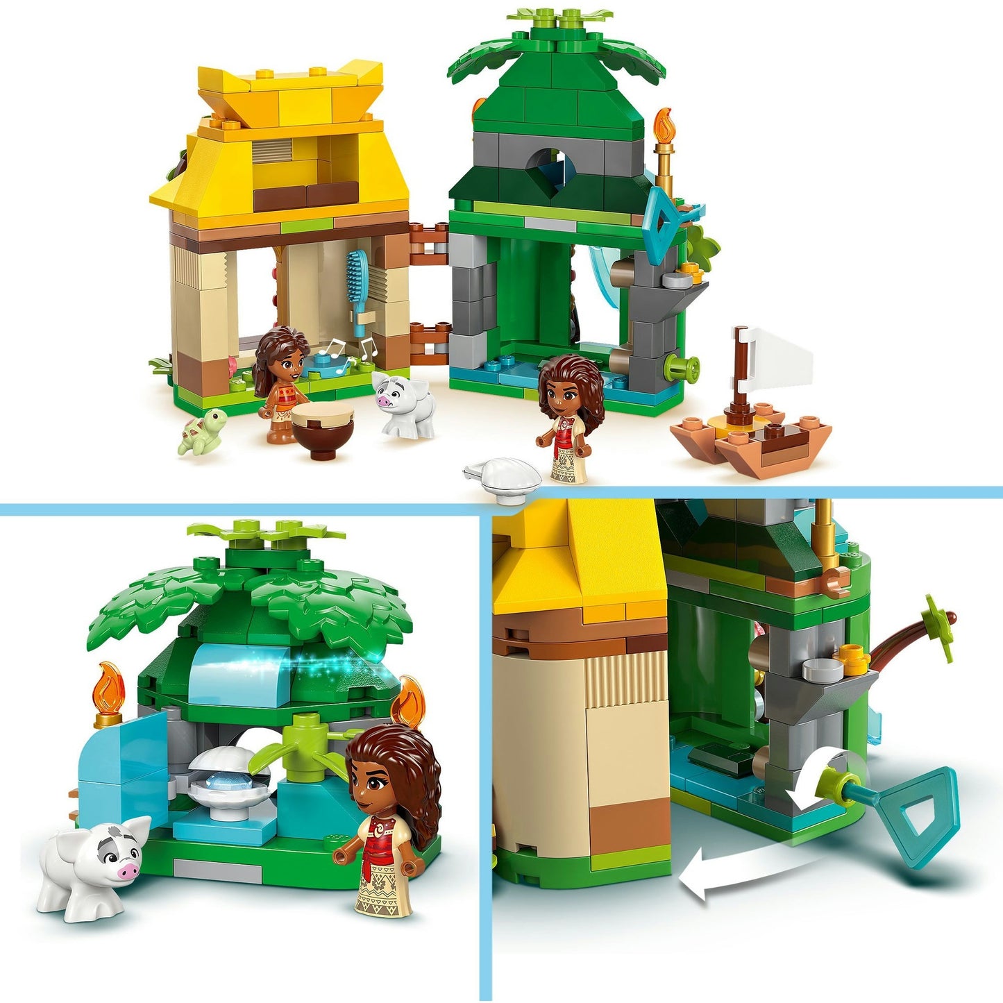 43260 Disney Princess Vaianas Inselspass, Konstruktionsspielzeug
