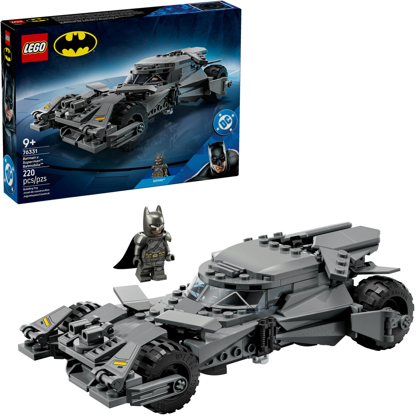 76331 DC Super Heroes Batman vs. Superman: Batmobil, Konstruktionsspielzeug