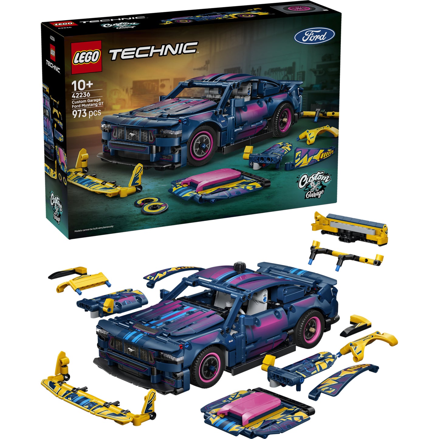 42236 Technic Ford Mustang GT Auto aus der Tuning-Werkstatt, Konstruktionsspielzeug