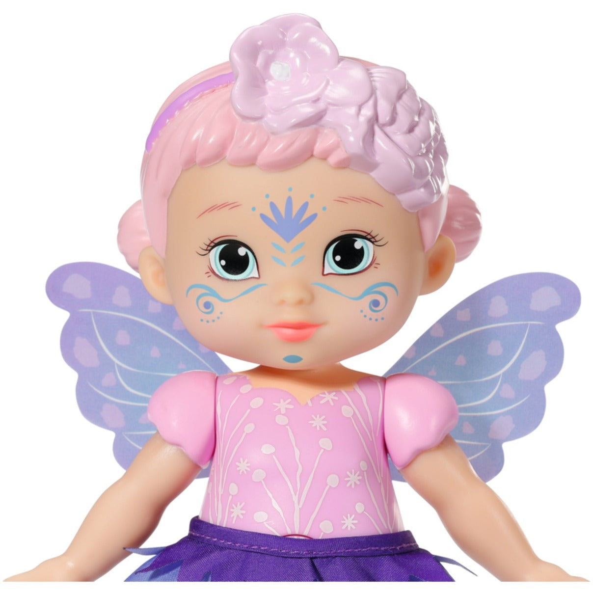 ZAPF Creation BABY born® Storybook Fairy Violet 18cm (mit Zauberstab, Bühne, Kulisse und Bilderbüchlein)