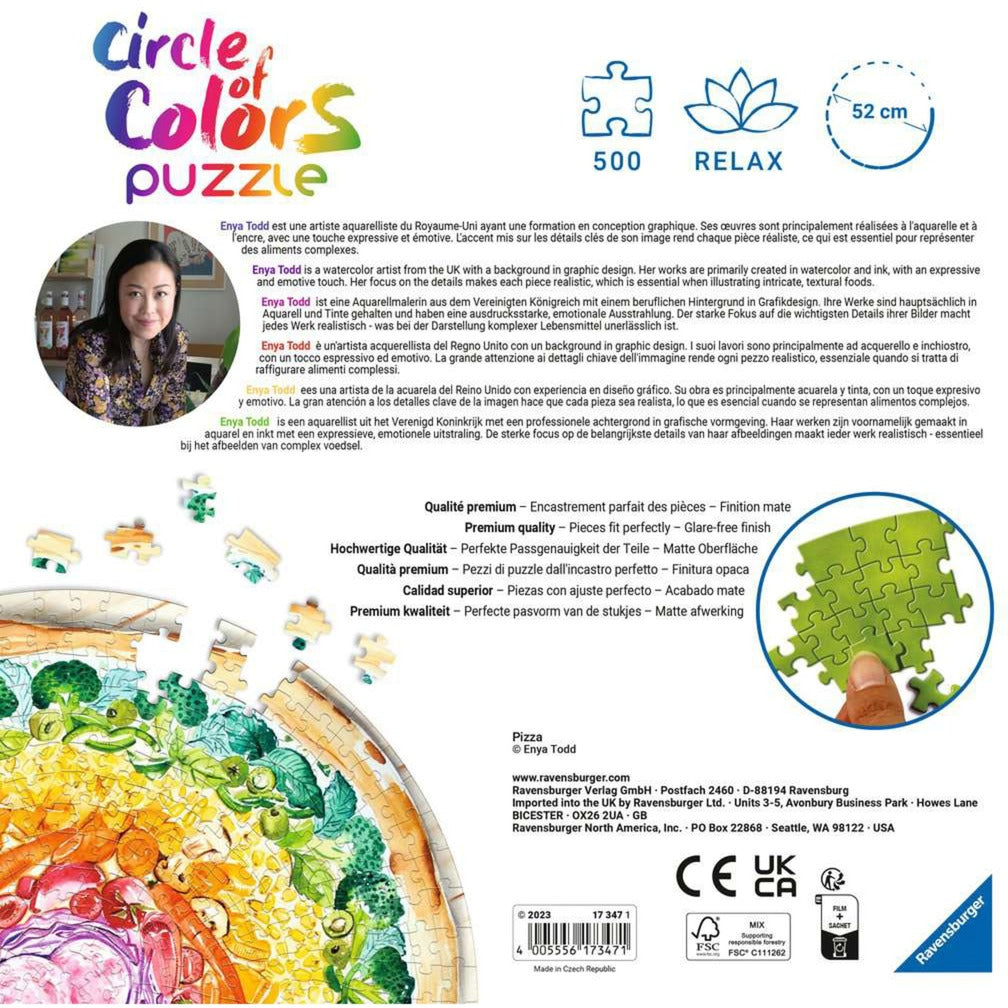 Ravensburger Puzzle Circle of Colors Pizza (Teile: 500)