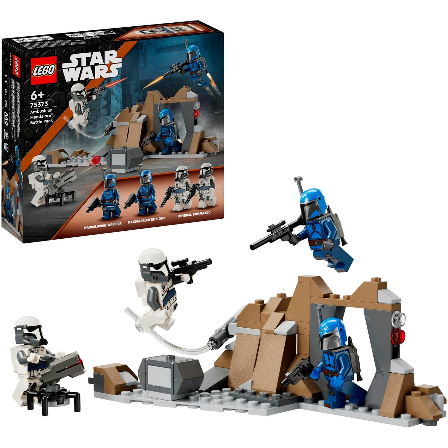 LEGO 75373 Star Wars Hinterhalt auf Mandalore Battle Pack, Konstruktionsspielzeug