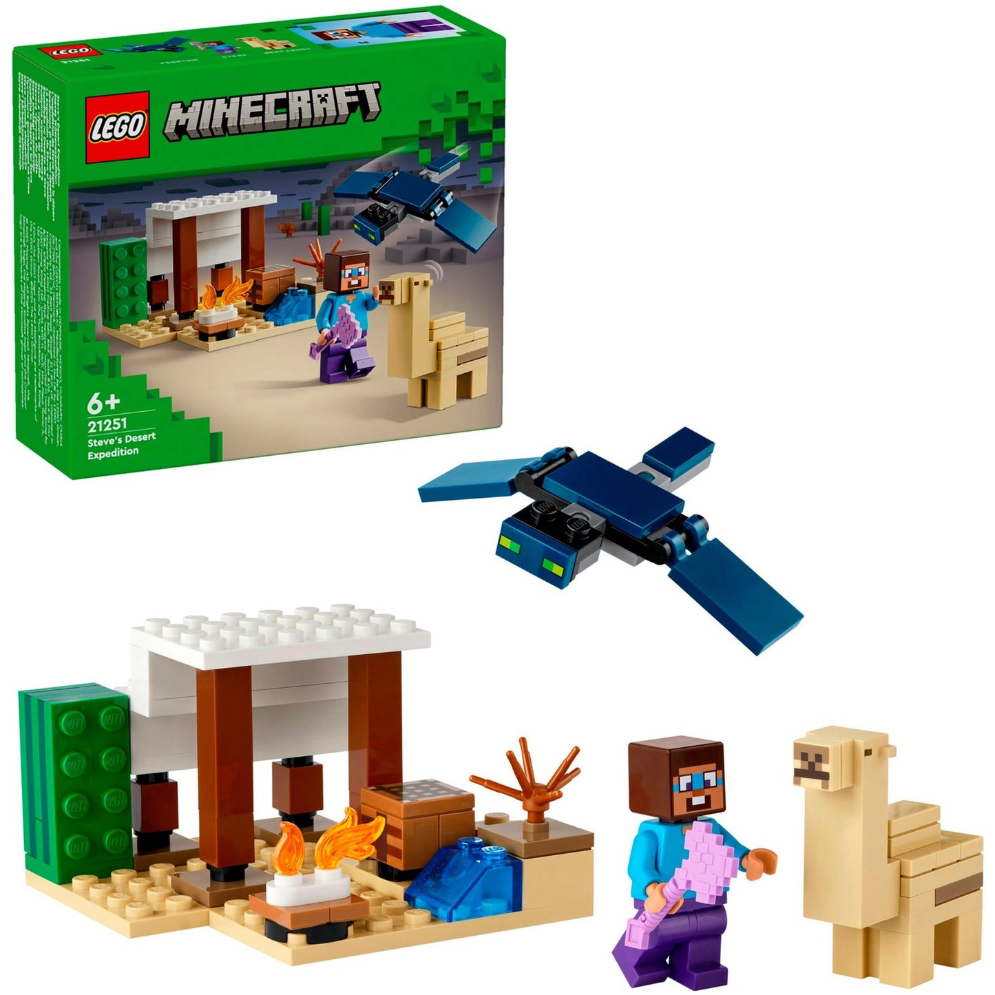 LEGO 21251 Minecraft Steves Wüstenexpedition, Konstruktionsspielzeug