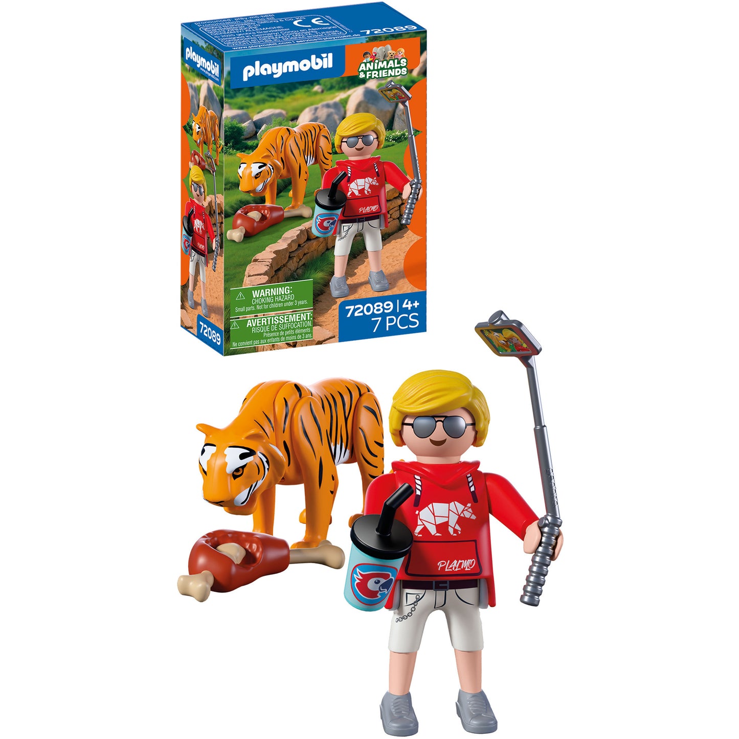 72089 Animals & Friends Zoo: Tiger und Besucher, Konstruktionsspielzeug