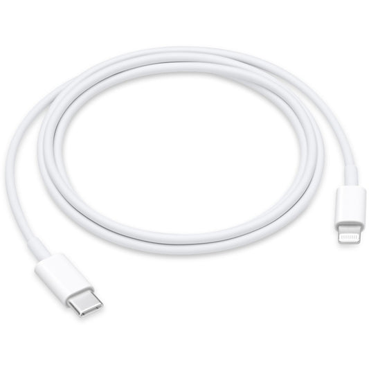 Apple USB Adapterkabel, USB-C Stecker > Lightning Stecker (weiss, 1 Meter, PD, Laden mit bis zu 100 Watt)