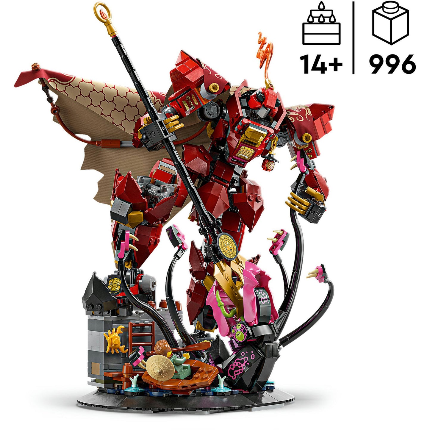 71846 Ninjago Der Feuerritter-Mech, Konstruktionsspielzeug