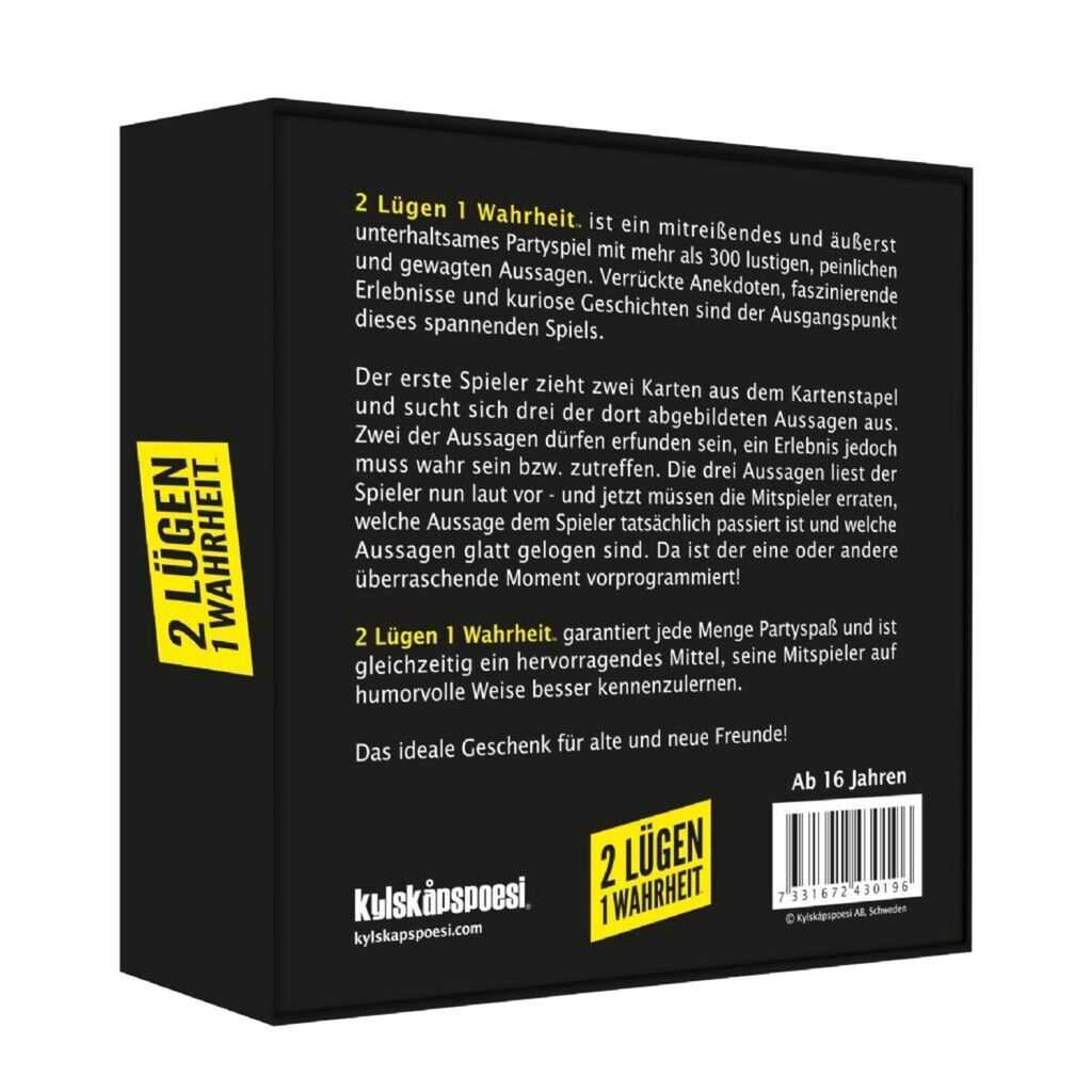 2 Lügen. 1 Wahrheit  Was stimmt, was ist gelogen?, Partyspiel