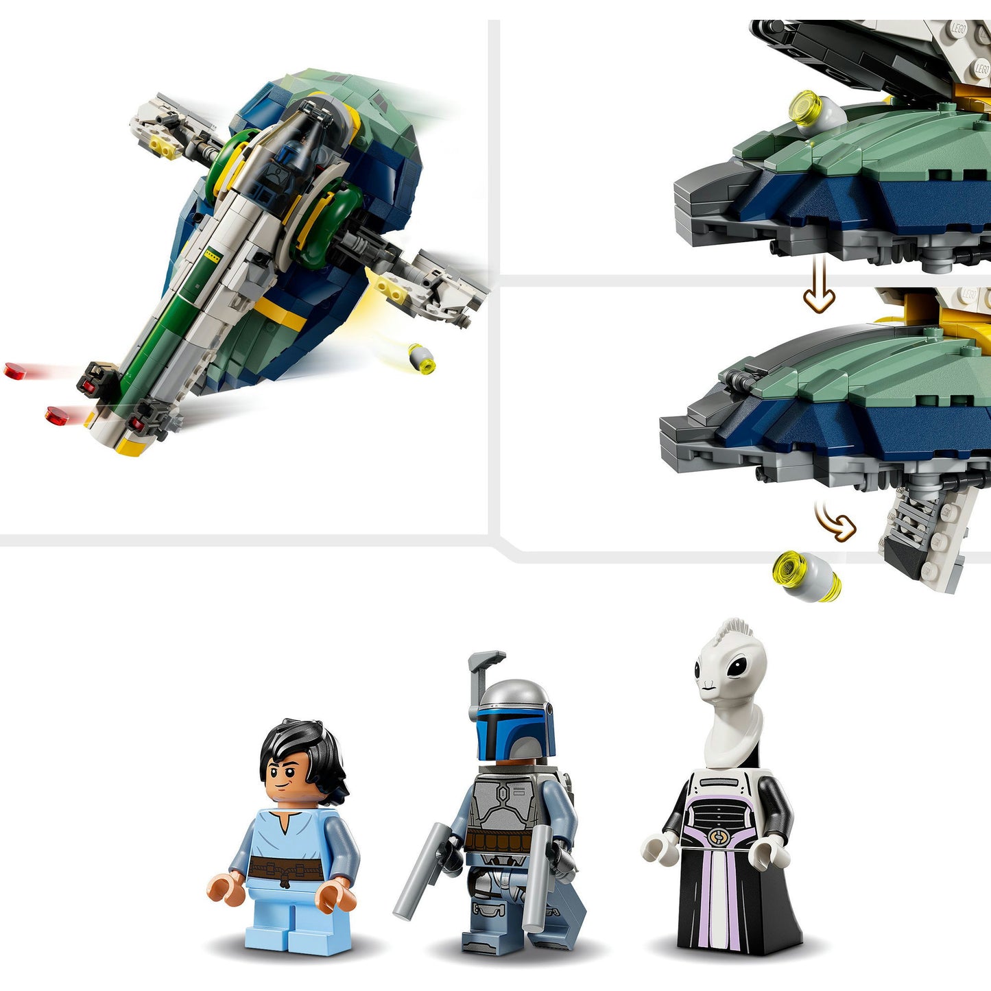 75433 Star Wars Jango Fetts Sternenschiff, Konstruktionsspielzeug