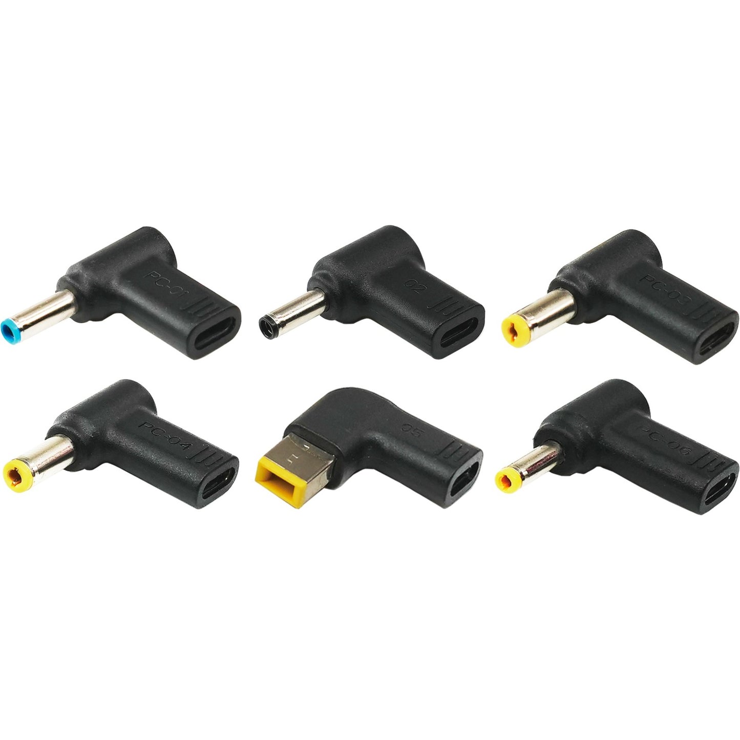 Xilence Adapter Tips XM022, 6-teilig (schwarz, für Xilence GaN USB-C Charger)