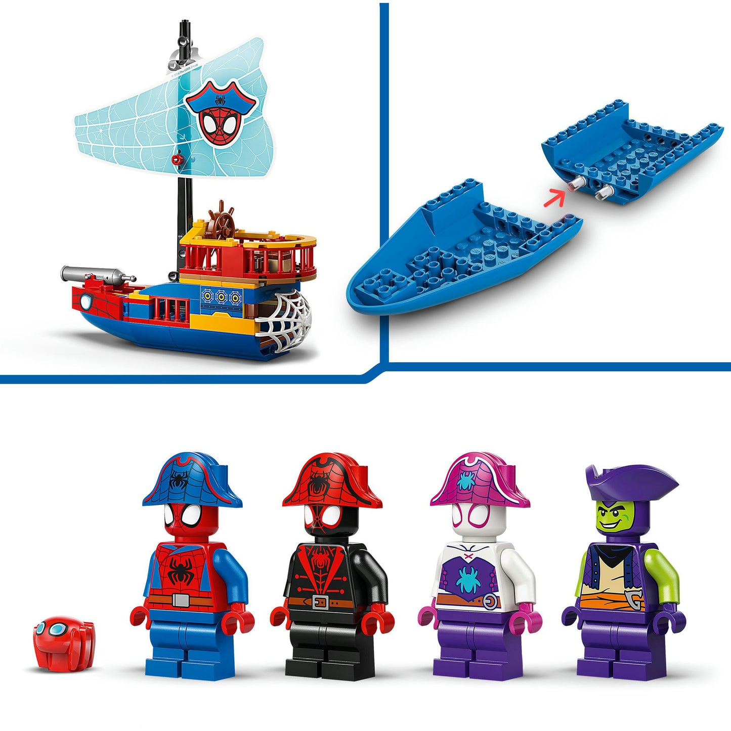 11208 Marvel Spidey und seine Super-Freunde Piratenschiff von Spideys Team, Konstruktionsspielzeug