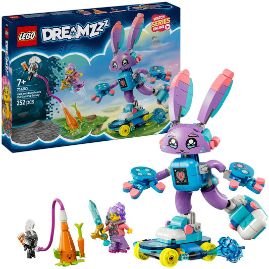 71490 DREAMZzz Izzie und Bunchurro der Gaming-Hase, Konstruktionsspielzeug