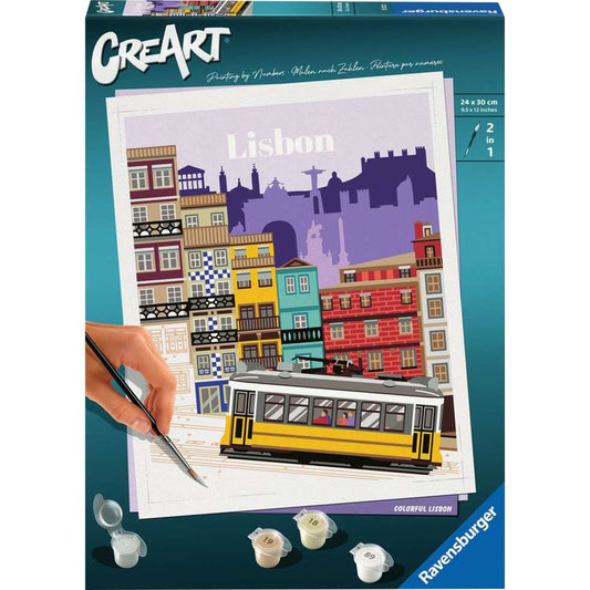 CreArt - Farbenfrohes Lissabon, Malen