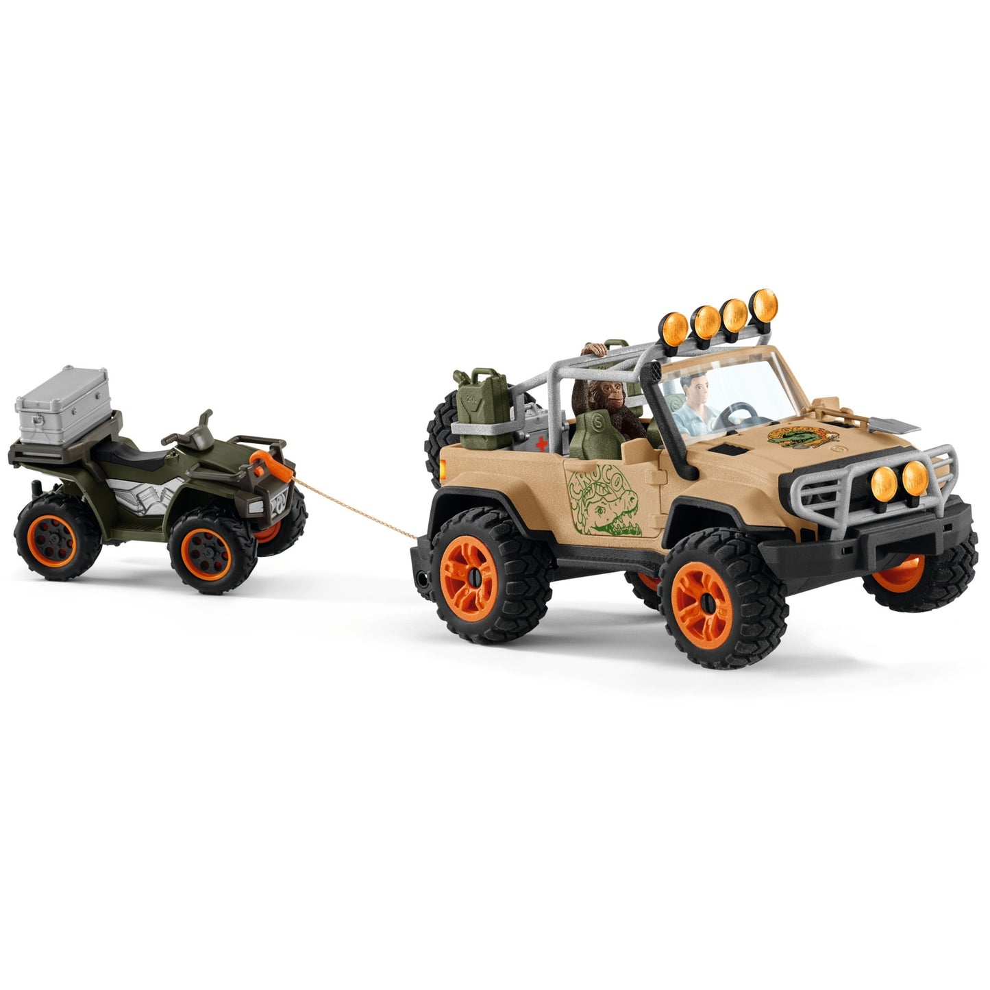 Schleich Wild Life Geländewagen m Seilwinde