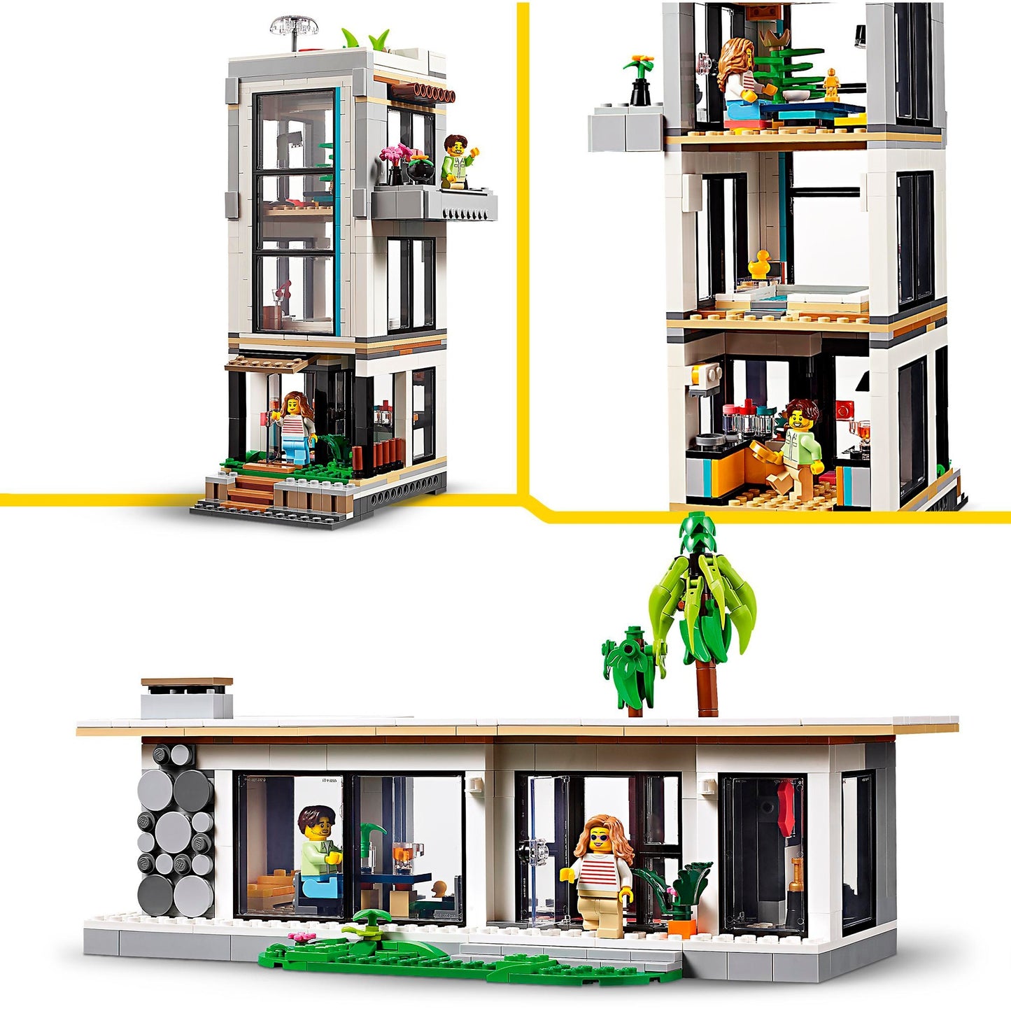 LEGO 31153 Creator 3-in-1 Modernes Haus, Konstruktionsspielzeug