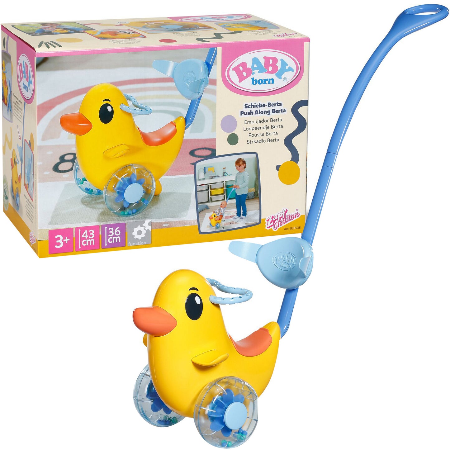 BABY born Schiebe-Berta, Spielfigur