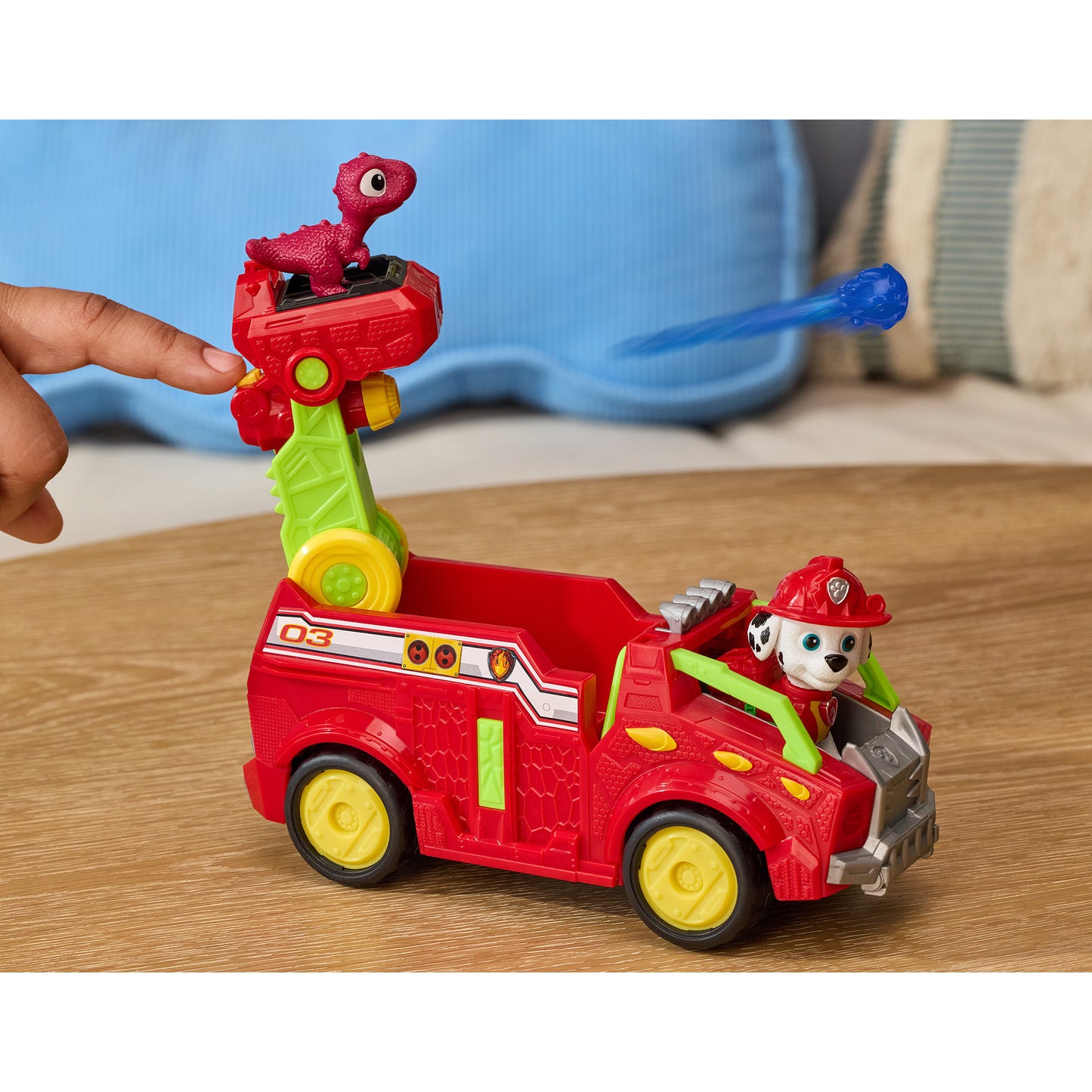 Paw Patrol: Der Dino Film - Marshalls Dino-Feuerwehrauto, Spielfahrzeug