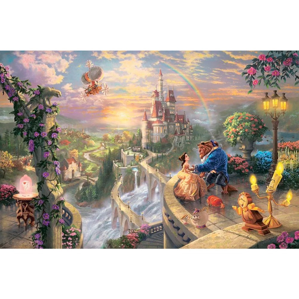 Schmidt Spiele Thomas Kinkade Studios: Disney Dreams Collection -Die Schöne und das Biest (1000 Teile)