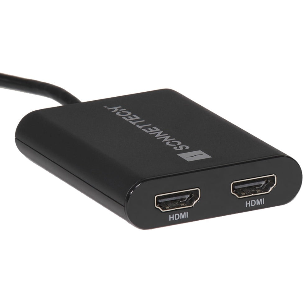 Sonnet USB DisplayLink Adapter, USB-A Stecker > Dual 4K HDMI (schwarz, 30cm, für M1 und M2 Macs)