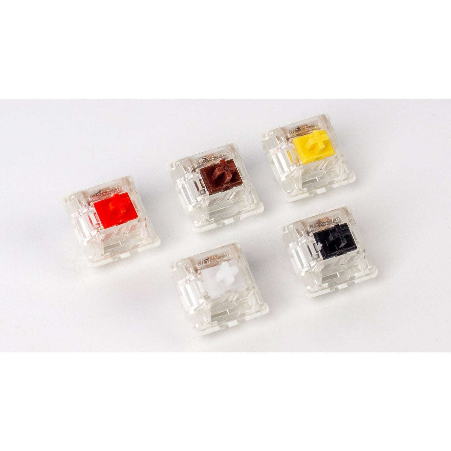 Keychron Gateron Silent Black Switch-Set (schwarz/transparent, 110 Stück)