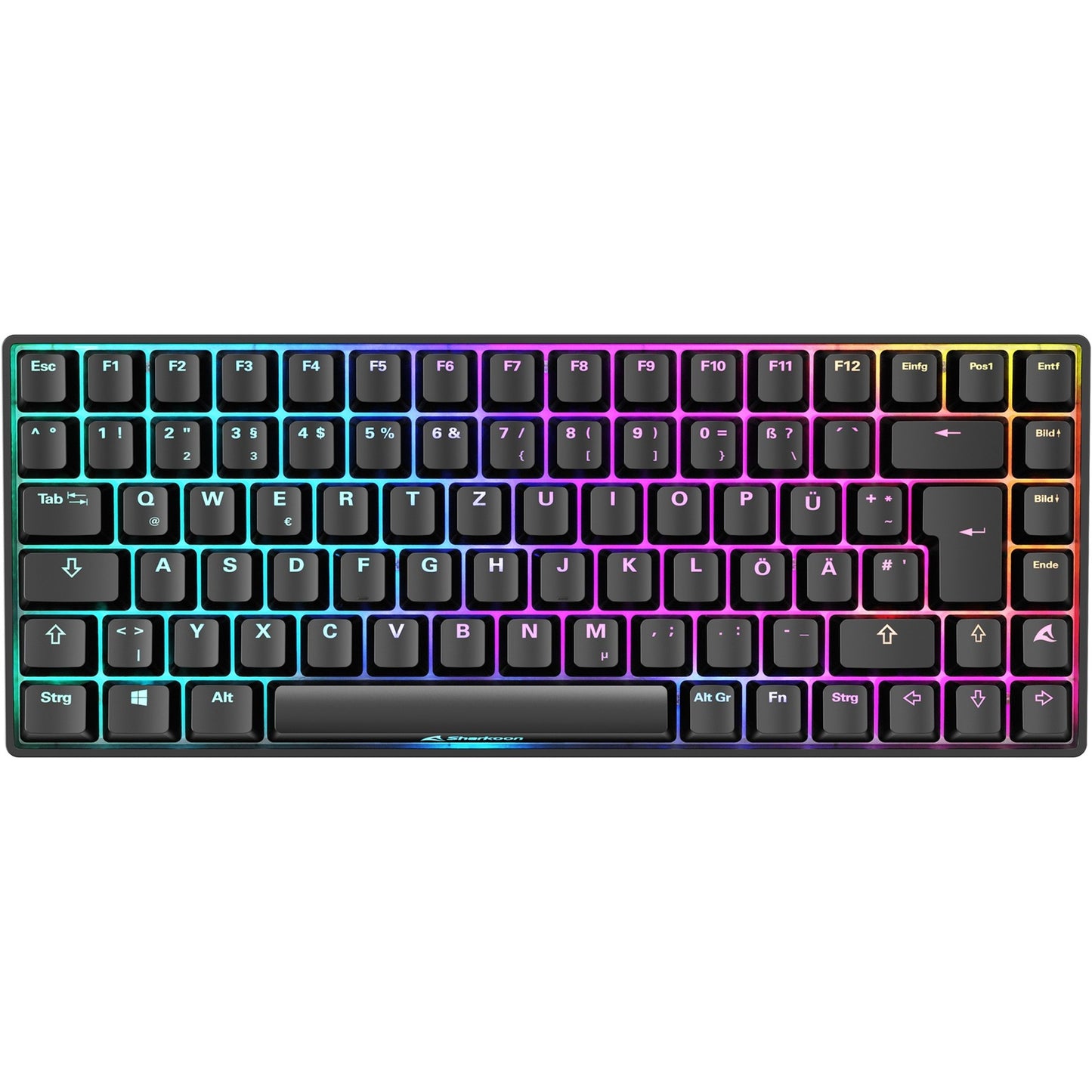 Sharkoon SKILLER SGK50 S3 (schwarz, DE-Layout, Gateron Brown)