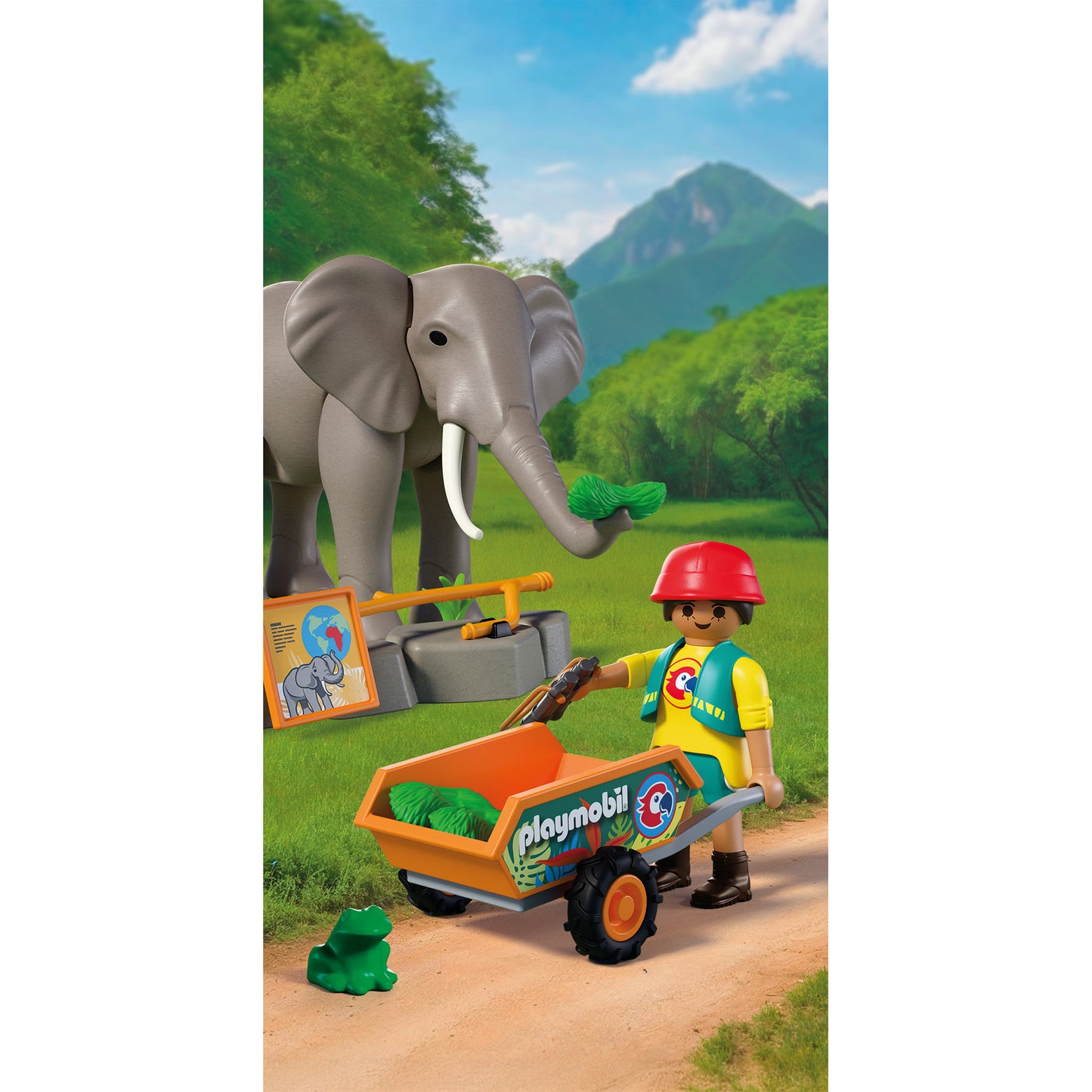 72068 Elefant mit Tierpfleger, Konstruktionsspielzeug