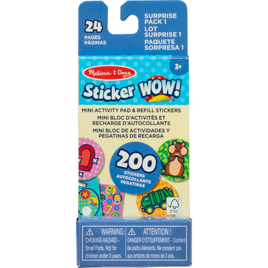Melissa & Doug - Sticker WOW! Nachfüllset Überraschungspack, Basteln