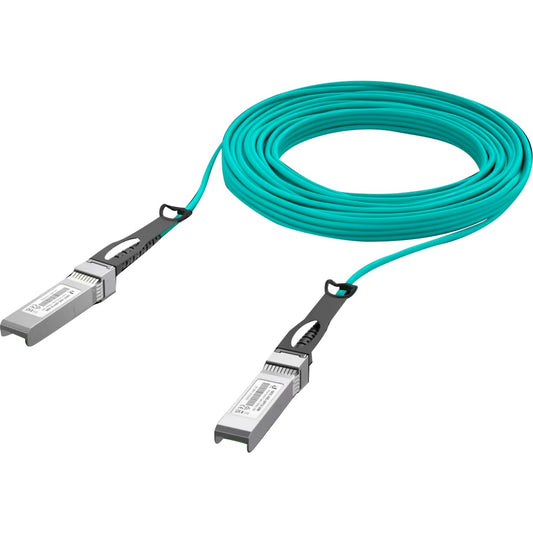 Ubiquiti UniFi Long-Range Direct Attach Kabel (AOC), 10Gbps (blaugrün, 10 Meter)