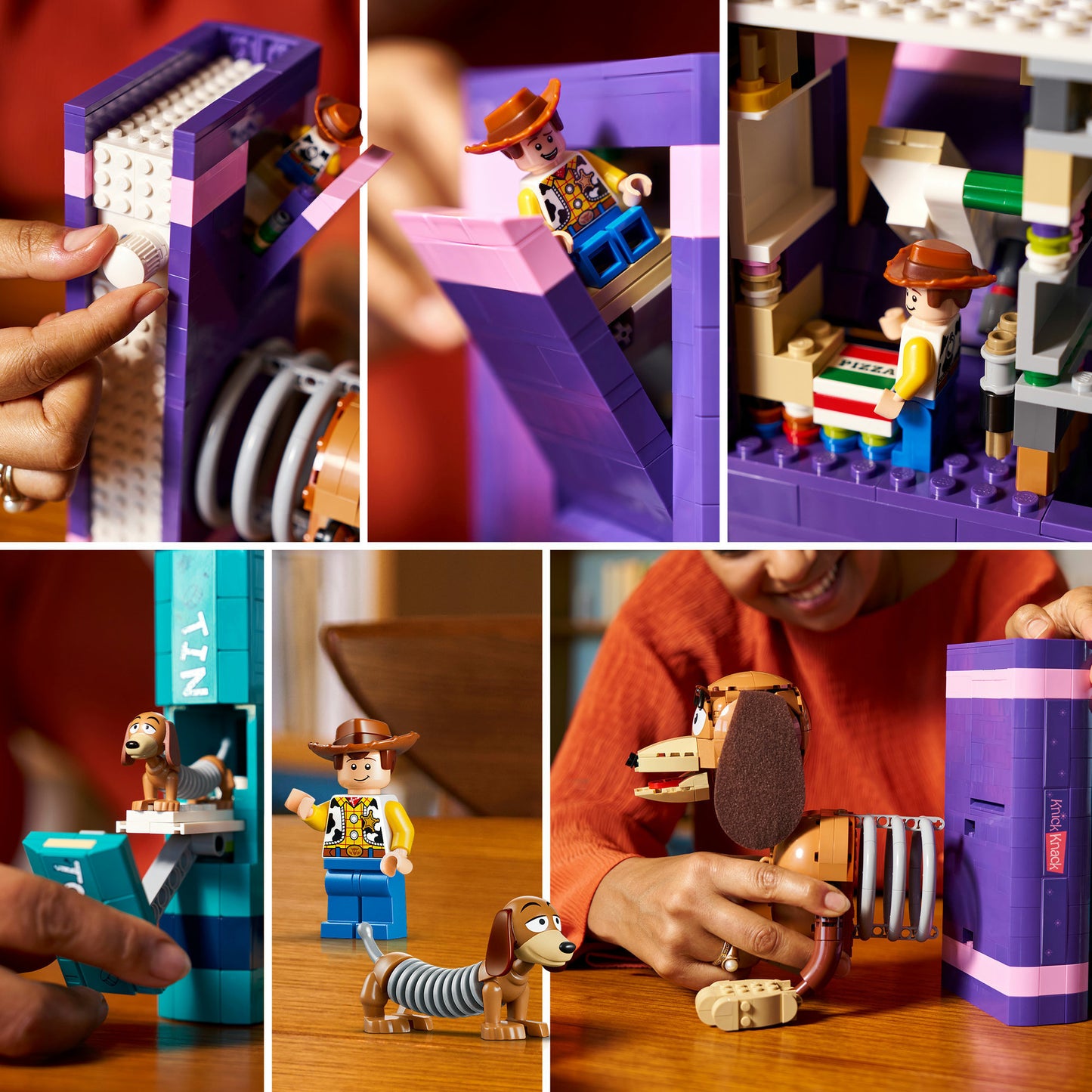 43301 Disney Pixar Toy Story Slinky Buchstützen, Konstruktionsspielzeug