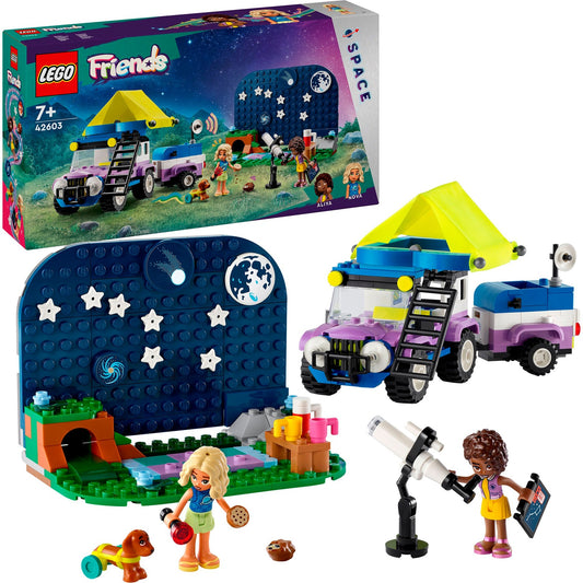 LEGO 42603 Friends Sternengucker-Campingfahrzeug, Konstruktionsspielzeug