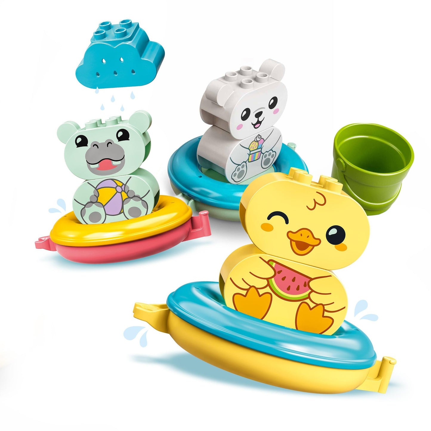 LEGO 10965 DUPLO Badewannenspaß: Schwimmender Tierzug, Konstruktionsspielzeug