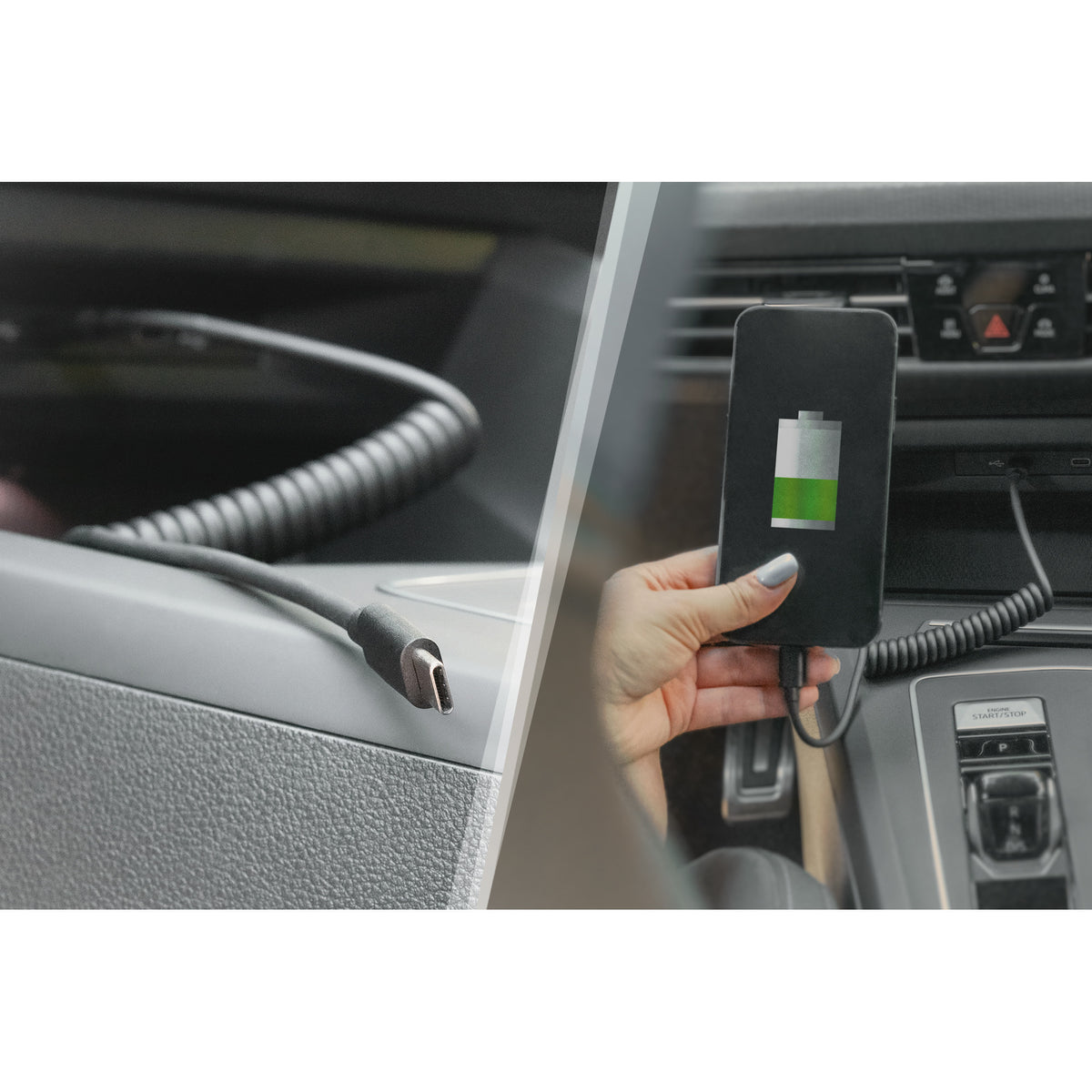 USB 2.0 Spiralkabel USB-C > USB-C