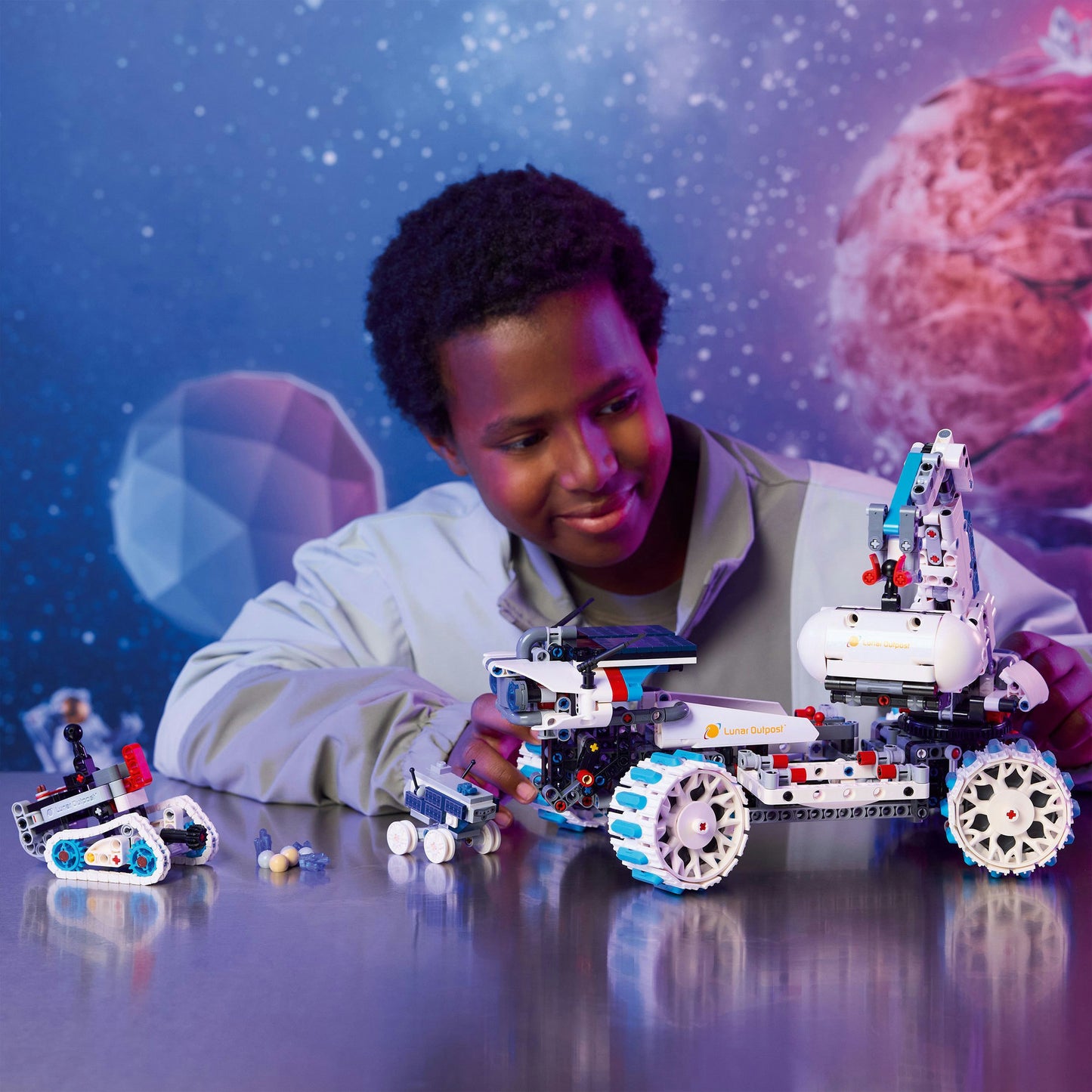 42211 Technic Lunar Outpost Mondrover-Raumfahrzeug, Konstruktionsspielzeug