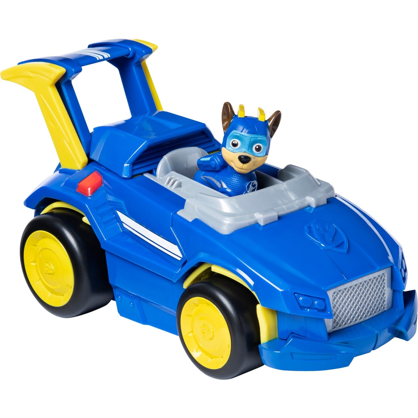 Spin Master Paw Patrol, Mighty Pups Super Paws - Chases Powered Up Fahrzeug, Spielfahrzeug