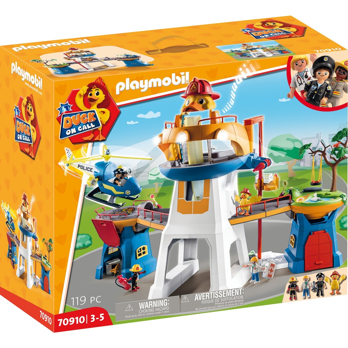 PLAYMOBIL 70910 DUCK ON CALL Das Hauptquartier, Konstruktionsspielzeug