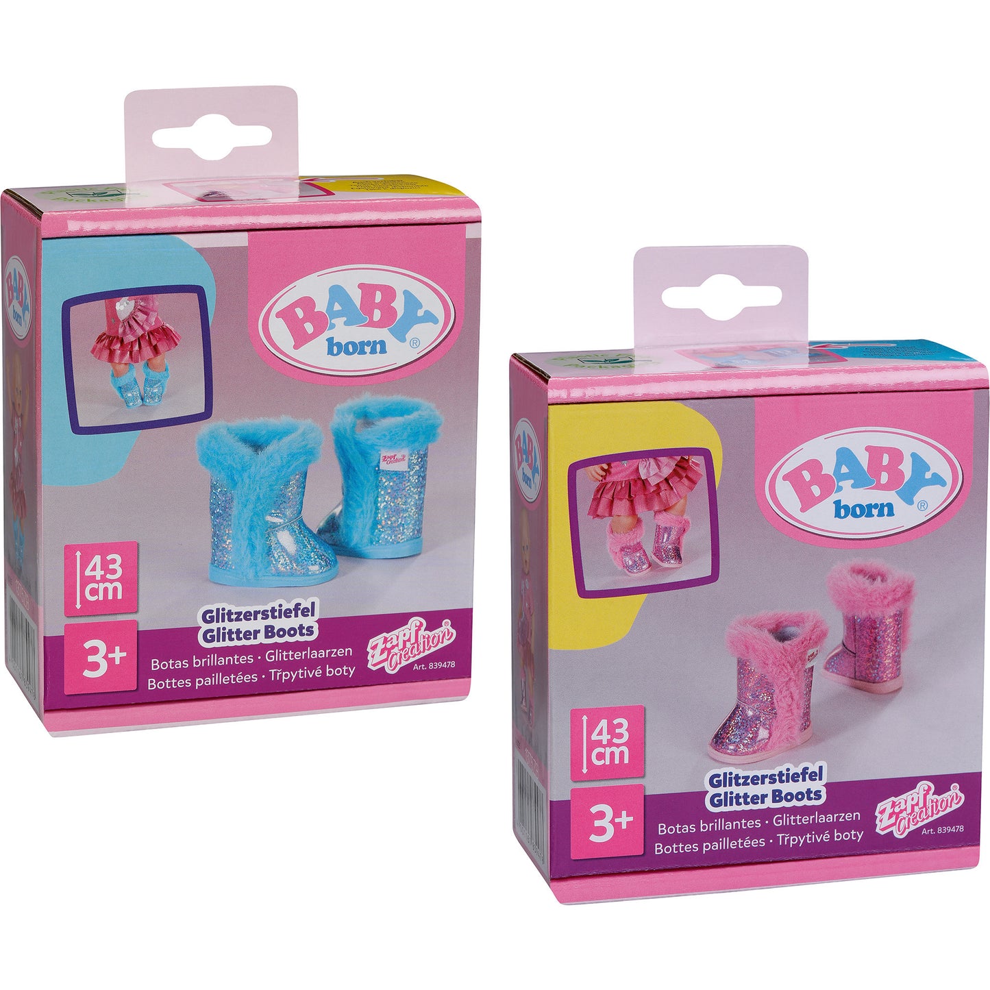 BABY born Glitzer Stiefel 2, Puppenzubehör