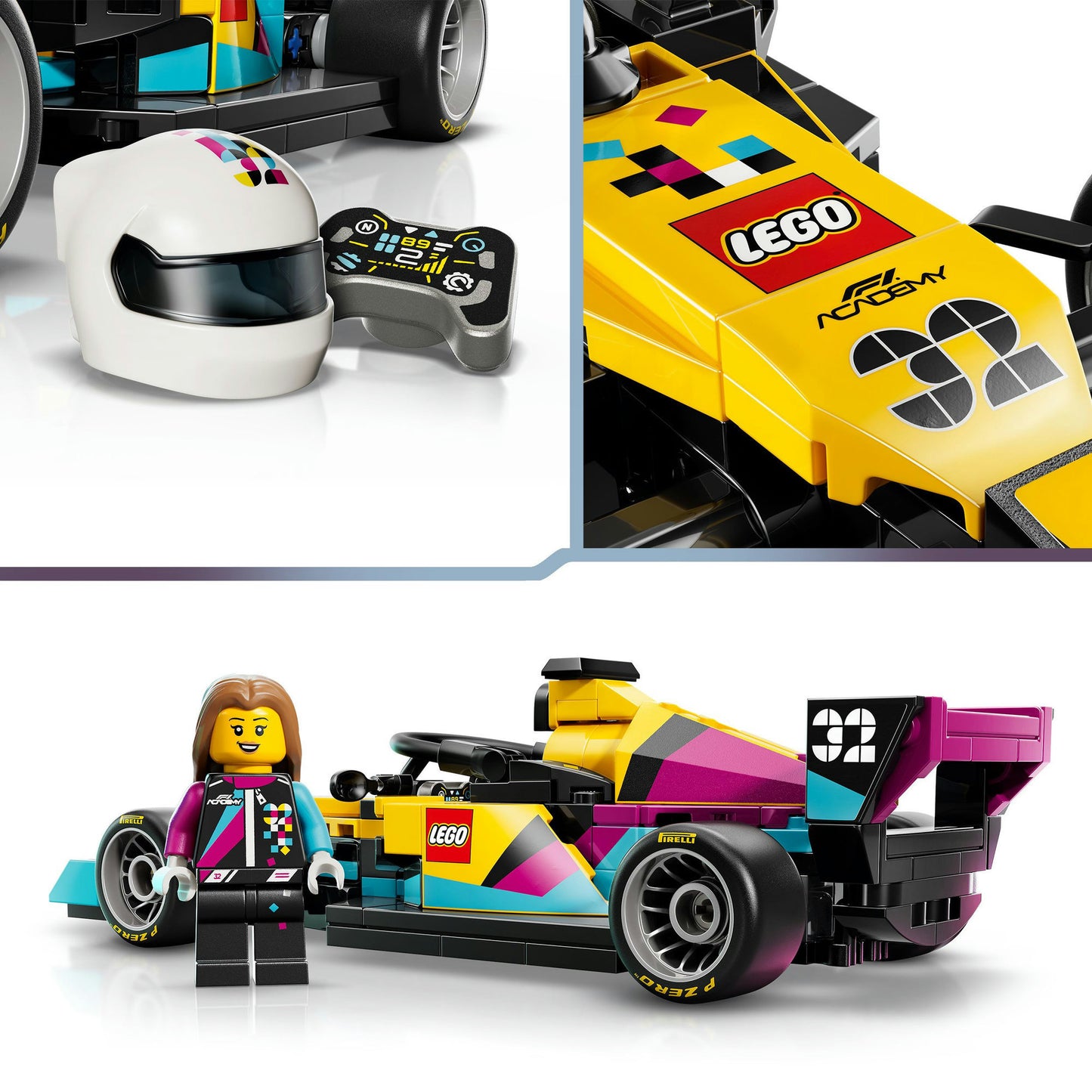 77258 Speed Champions F1 ACADEMY LEGO Rennwagen, Konstruktionsspielzeug