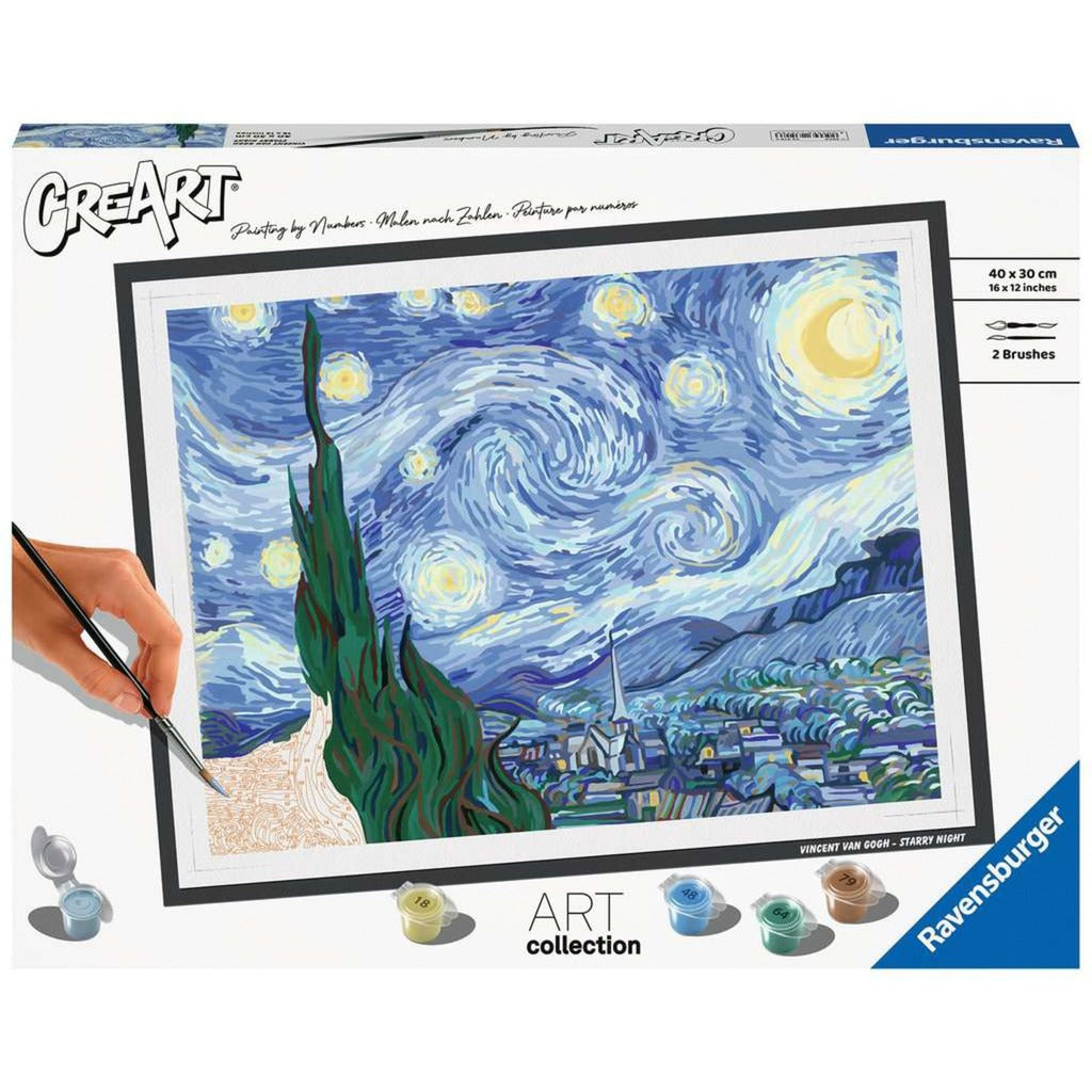 Ravensburger CreArt ART Collection - Starry Night (Van Gogh), Malen