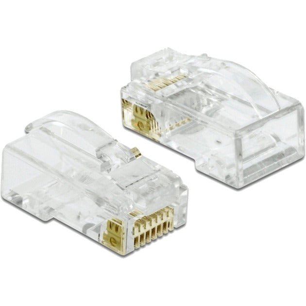 RJ-45 Crimp+Cut+Curve Stecker Cat.6 UTP, Steckdose