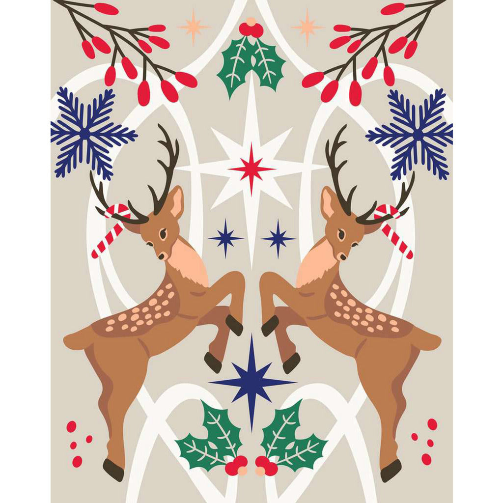 CreArt - Weihnachtlicher Hirsch, Malen